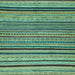 Square Abstract Light Blue Modern Rug, abs2306lblu