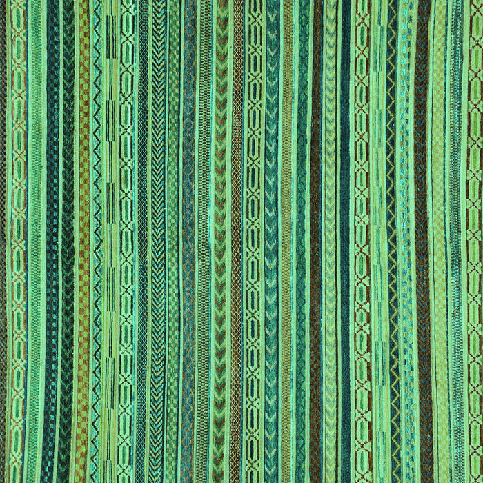 Square Machine Washable Abstract Turquoise Modern Area Rugs, wshabs2306turq