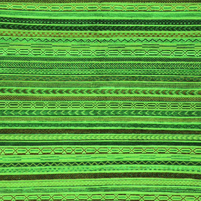 Square Abstract Green Modern Rug, abs2306grn