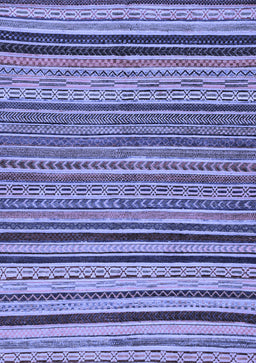 Abstract Blue Modern Rug, abs2306blu