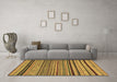 Machine Washable Abstract Brown Modern Rug in a Living Room,, wshabs2306brn