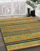 Machine Washable Abstract Yellow Rug in a Family Room, wshabs2306