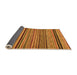 Sideview of Abstract Orange Modern Rug, abs2306org