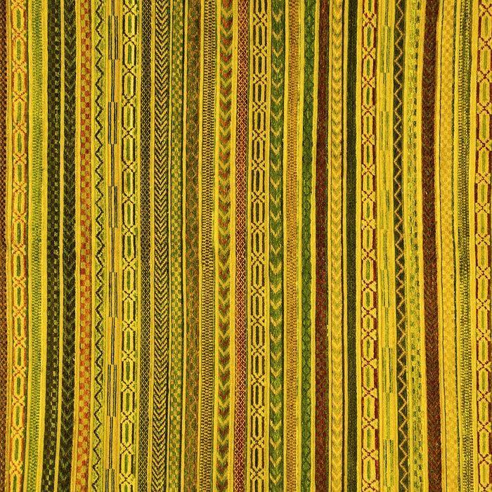 Square Machine Washable Abstract Yellow Modern Rug, wshabs2306yw