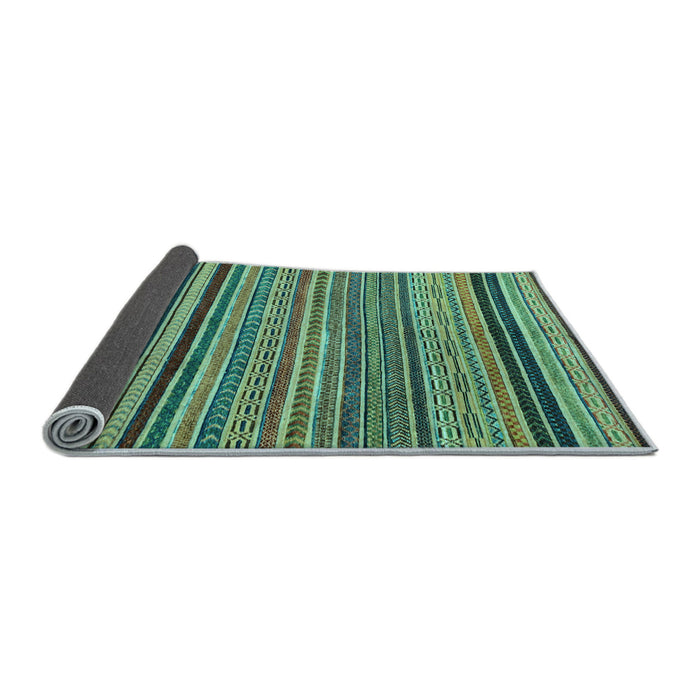 Sideview of Abstract Light Blue Modern Rug, abs2306lblu