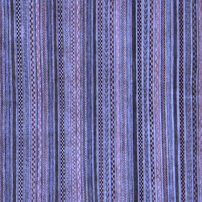 Square Abstract Blue Modern Rug, abs2307blu