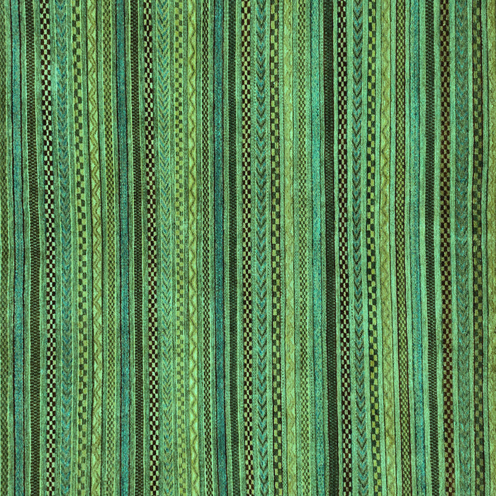 Square Machine Washable Abstract Turquoise Modern Area Rugs, wshabs2307turq