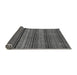 Sideview of Abstract Gray Modern Rug, abs2307gry