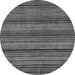 Round Abstract Gray Modern Rug, abs2307gry