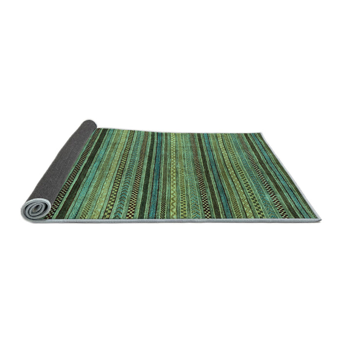 Sideview of Abstract Light Blue Modern Rug, abs2307lblu