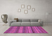 Machine Washable Abstract Purple Modern Area Rugs in a Living Room, wshabs2307pur