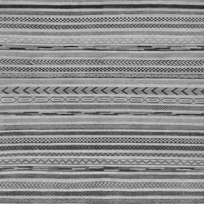 Square Abstract Gray Modern Rug, abs2308gry