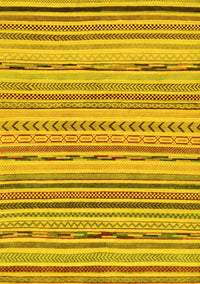 Abstract Yellow Modern Rug, abs2308yw