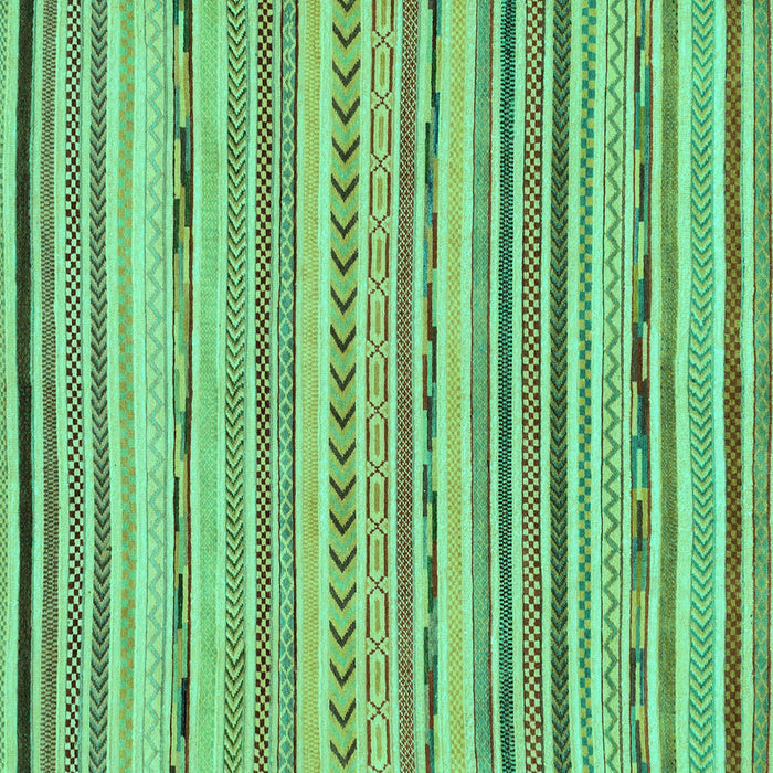 Square Machine Washable Abstract Turquoise Modern Area Rugs, wshabs2308turq