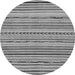 Round Abstract Gray Modern Rug, abs2308gry