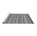 Sideview of Machine Washable Abstract Gray Modern Rug, wshabs2308gry