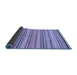 Sideview of Abstract Blue Modern Rug, abs2308blu