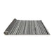 Sideview of Abstract Gray Modern Rug, abs2308gry