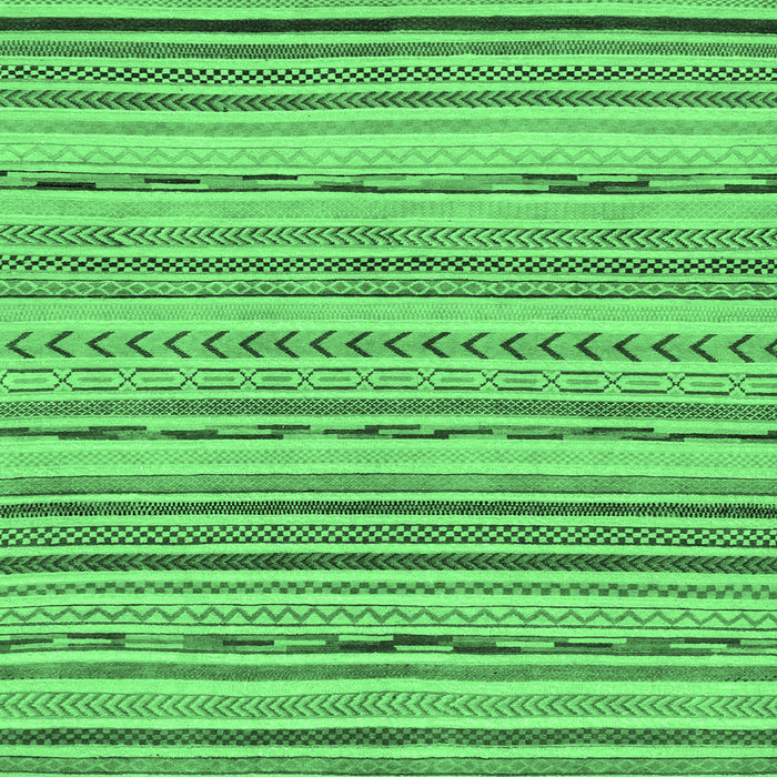 Square Machine Washable Abstract Emerald Green Modern Area Rugs, wshabs2308emgrn