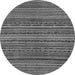 Round Abstract Gray Modern Rug, abs2309gry