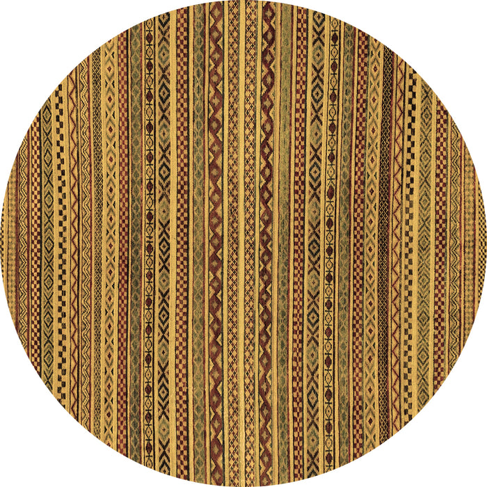 Round Machine Washable Abstract Brown Modern Rug, wshabs2309brn