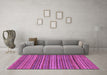 Machine Washable Abstract Purple Modern Area Rugs in a Living Room, wshabs2309pur