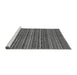 Sideview of Machine Washable Abstract Gray Modern Rug, wshabs2309gry