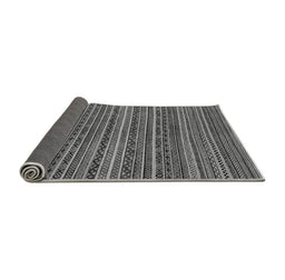 Sideview of Abstract Gray Modern Rug, abs2309gry
