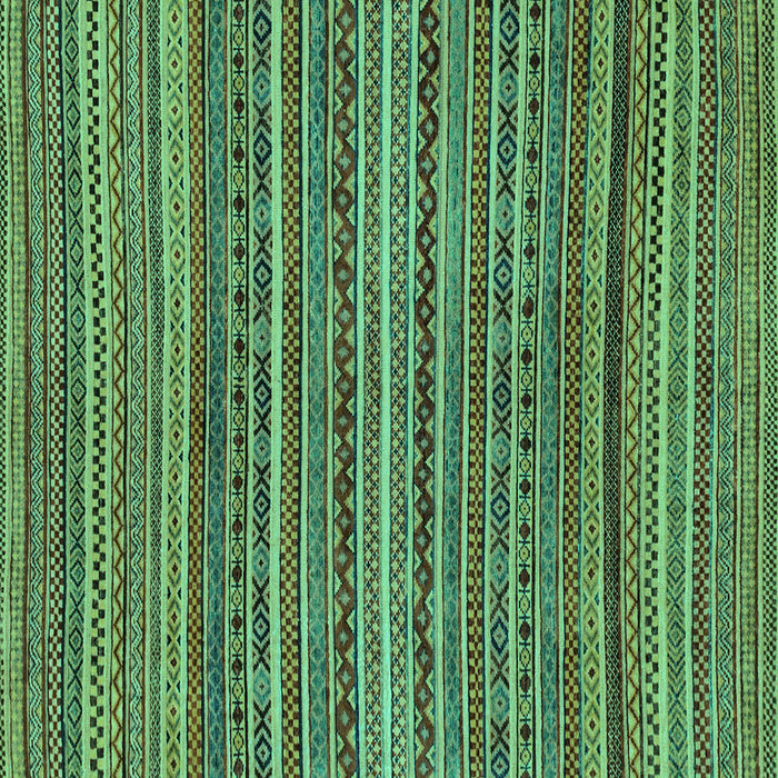 Square Machine Washable Abstract Turquoise Modern Area Rugs, wshabs2309turq