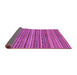 Sideview of Abstract Purple Modern Rug, abs2309pur