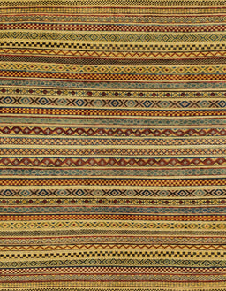 Abstract Yellow Modern Rug, abs2309
