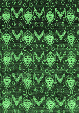 Abstract Emerald Green Modern Rug, abs230emgrn