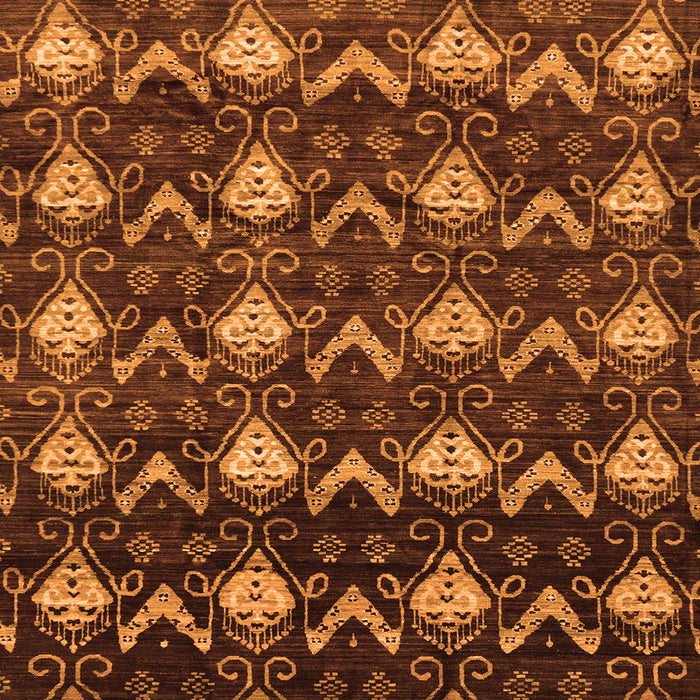 Square Abstract Orange Modern Rug, abs230org