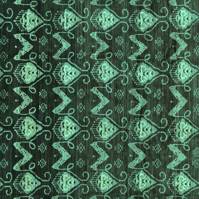 Square Abstract Turquoise Modern Rug, abs230turq