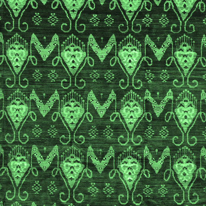 Machine Washable Abstract Emerald Green Modern Area Rugs, wshabs230emgrn