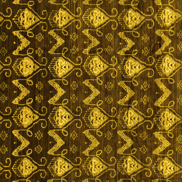 Square Abstract Yellow Modern Rug, abs230yw