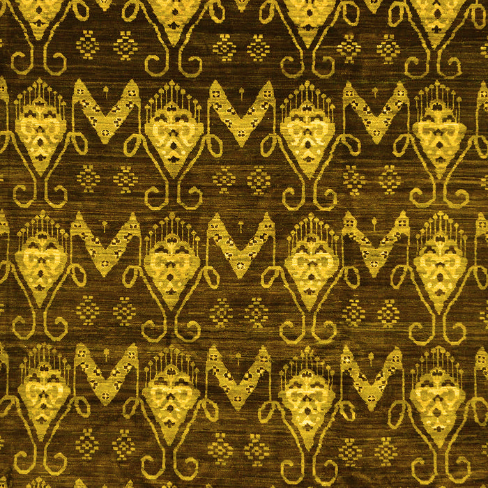 Machine Washable Abstract Yellow Modern Rug, wshabs230yw