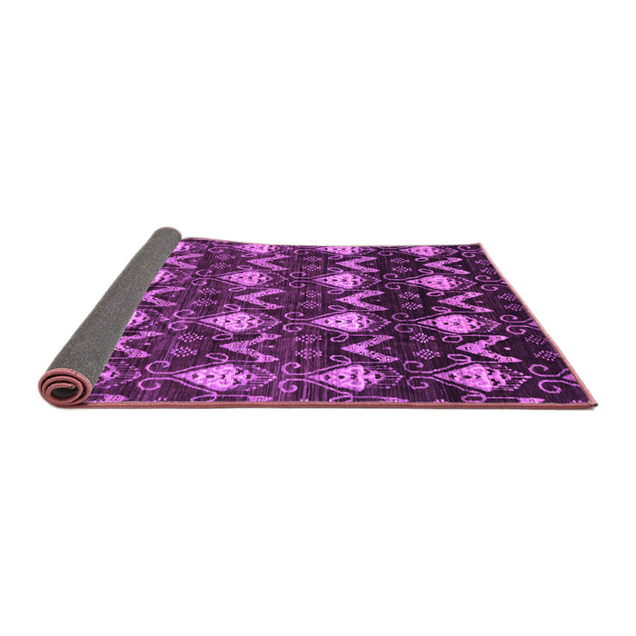 Sideview of Abstract Purple Modern Rug, abs230pur