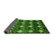 Sideview of Abstract Green Modern Rug, abs230grn