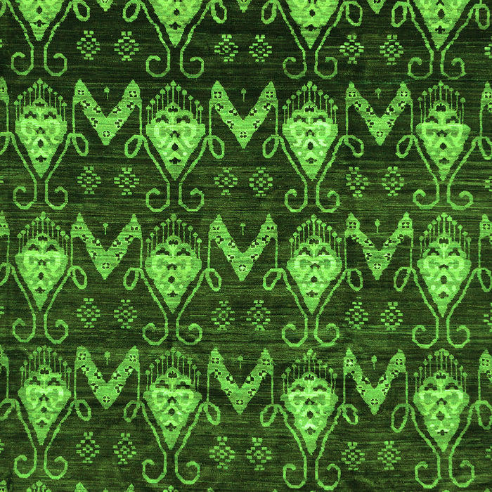 Machine Washable Abstract Green Modern Area Rugs, wshabs230grn