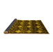 Sideview of Abstract Yellow Modern Rug, abs230yw