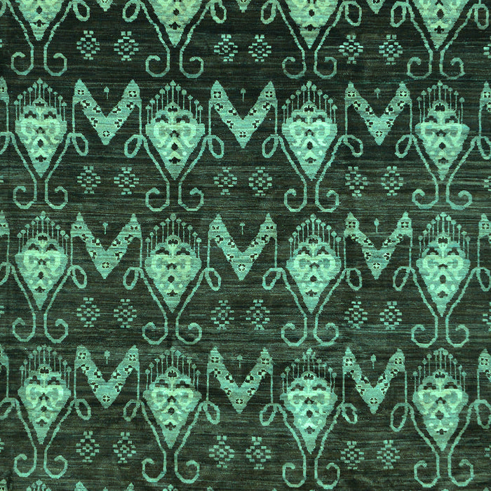 Machine Washable Abstract Turquoise Modern Area Rugs, wshabs230turq