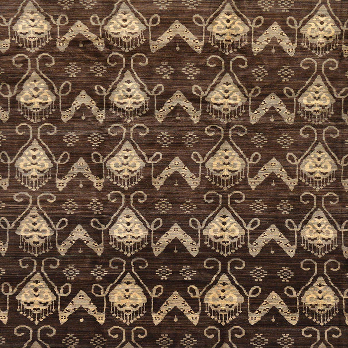 Square Machine Washable Abstract Night Red Rug, wshabs230