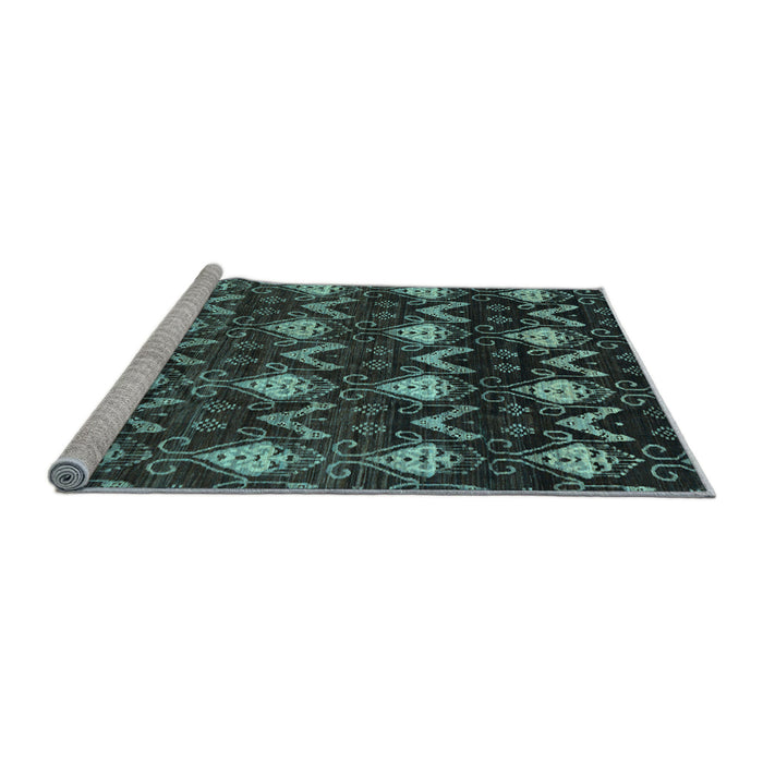 Sideview of Machine Washable Abstract Light Blue Modern Rug, wshabs230lblu