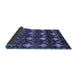 Sideview of Abstract Blue Modern Rug, abs230blu