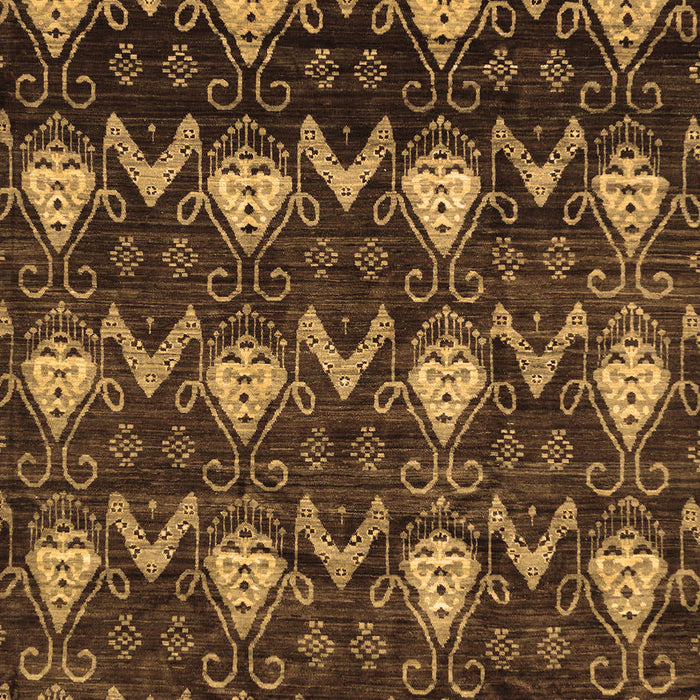 Machine Washable Abstract Brown Modern Rug, wshabs230brn