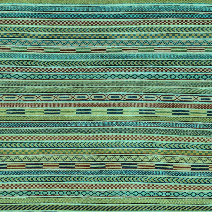 Square Machine Washable Abstract Light Blue Modern Rug, wshabs2310lblu