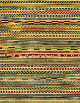 Machine Washable Abstract Gold Rug, wshabs2310