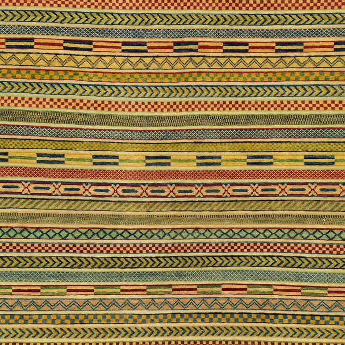 Machine Washable Abstract Gold Rug, wshabs2310