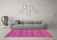 Machine Washable Abstract Pink Modern Rug, wshabs2310pnk